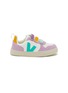 Main View - Click To Enlarge - VEJA - V-10 Velcro Leather Toddlers Sneakers