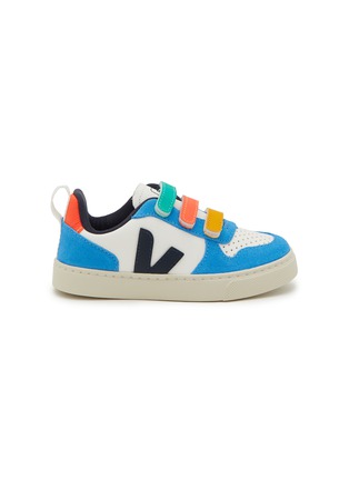 Main View - Click To Enlarge - VEJA - V-10 Velcro Leather Toddlers Sneakers