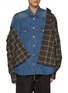 Main View - Click To Enlarge - DOUBLET - Undressed Layered Flannel Denim Shirt