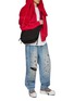 Figure View - Click To Enlarge - DOUBLET - Medium Wash Paint Splatter Cotton Jeans