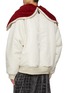 Back View - Click To Enlarge - DOUBLET - Sprouting Flower Motif Hood Bomber Jacket