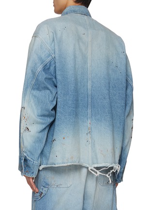 Back View - Click To Enlarge - DOUBLET - Paint Splatter Denim Overshirt