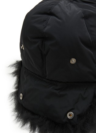 Detail View - Click To Enlarge - YVES SALOMON - Lamb Fur Aviator Hat