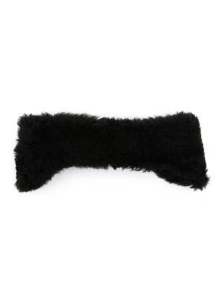 Main View - Click To Enlarge - YVES SALOMON - Elasticated Band Lamb Fur Bandeau