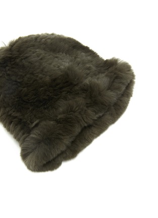 Detail View - Click To Enlarge - YVES SALOMON - Rex Rabbit Fur Beanie