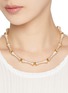 Figure View - Click To Enlarge - EDDIE BORGO - Bambù 12k Gold Plated Brass Pavé Necklace