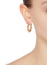 Figure View - Click To Enlarge - EDDIE BORGO - Bambù 12k Gold Plated Brass Huggie Hoop Earrings