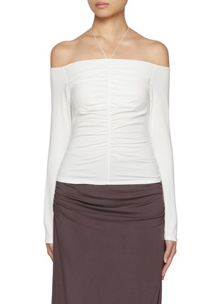 Main View - Click To Enlarge - DETERM - Gathered Off Shoulder Top