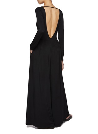 Figure View - Click To Enlarge - DETERM - Collagen V-Back Wide Leg Jumpsuit