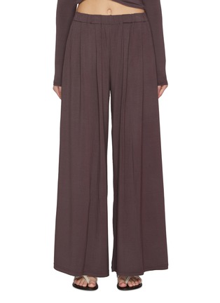 Main View - Click To Enlarge - DETERM - Back Slit Wide Leg Trousers