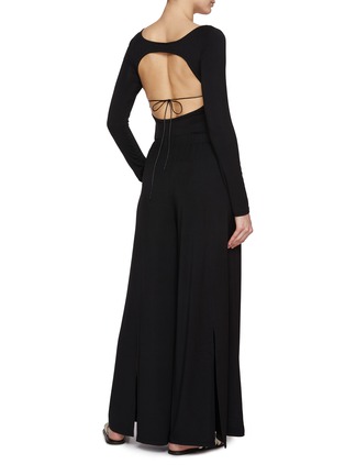 Figure View - Click To Enlarge - DETERM - Back Slit Wide Leg Trousers