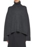 Main View - Click To Enlarge - THE FRANKIE SHOP - Rhea Trapeze Turtleneck Wool Cotton Sweater