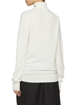 Back View - Click To Enlarge - THE FRANKIE SHOP - Eve Turtleneck Wool Sweater