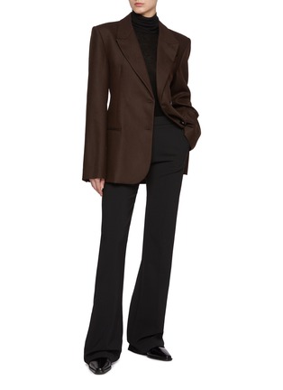 Figure View - Click To Enlarge - THE FRANKIE SHOP - Morrison Virgin Wool Blend Blazer