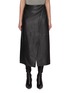 Main View - Click To Enlarge - THE FRANKIE SHOP - Hedi Wrap Leather Midi Skirt