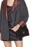 Front View - Click To Enlarge - JOY GRYSON - Tribeca Satchel Suede Shoulder Bag