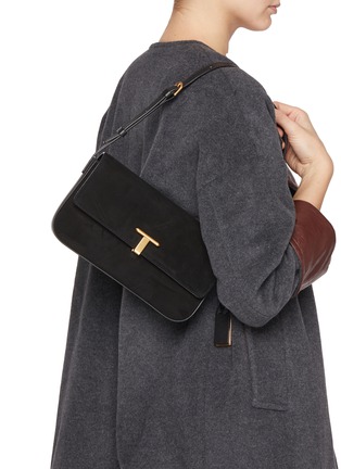 Figure View - Click To Enlarge - JOY GRYSON - Tribeca Satchel Suede Shoulder Bag