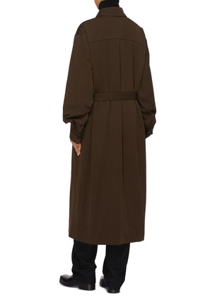 Back View - Click To Enlarge - LEMAIRE - Belted Wool Dress Coat