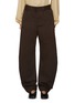 Main View - Click To Enlarge - LEMAIRE - Belted Tapered Cotton Linen Pants