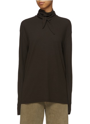 Main View - Click To Enlarge - LEMAIRE - Long Sleeve Foulard Top