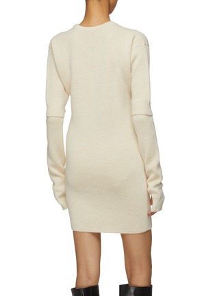 Back View - Click To Enlarge - LEMAIRE - Detachable Sleeve Knit Dress