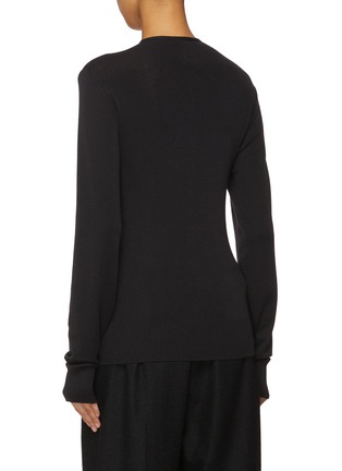 Back View - Click To Enlarge - LEMAIRE - Fitted Wool Cardigan