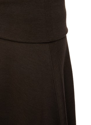  - LEMAIRE - Asymmetric Wool Cotton Midi Skirt