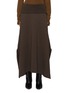 Main View - Click To Enlarge - LEMAIRE - Asymmetric Wool Cotton Midi Skirt