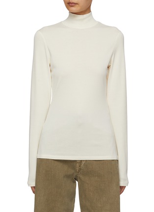 Main View - Click To Enlarge - LEMAIRE - Ribbed Cotton Knit Turtleneck