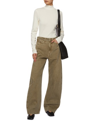 Figure View - Click To Enlarge - LEMAIRE - Ribbed Cotton Knit Turtleneck