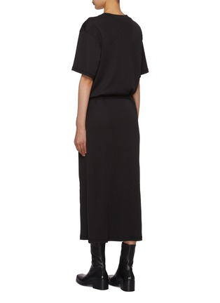 Back View - Click To Enlarge - LEMAIRE - Belted Cotton T-shirt Dress