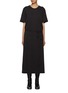 Main View - Click To Enlarge - LEMAIRE - Belted Cotton T-shirt Dress