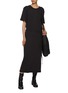 Figure View - Click To Enlarge - LEMAIRE - Belted Cotton T-shirt Dress