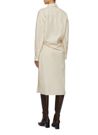 Back View - Click To Enlarge - LEMAIRE - Twisted Cotton Shirt Dress