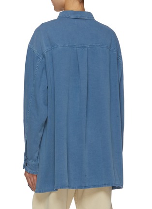 Back View - Click To Enlarge - LEMAIRE - Twisted Seam Medium Wash Denim Shirt