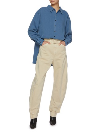 Figure View - Click To Enlarge - LEMAIRE - Twisted Seam Medium Wash Denim Shirt