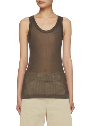 Main View - Click To Enlarge - LEMAIRE - Seamless Rib Knit Tank Top