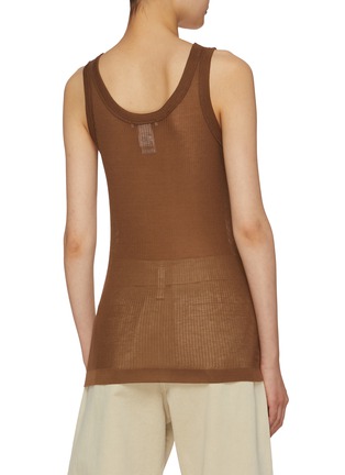 Back View - Click To Enlarge - LEMAIRE - Seamless Ribbed Sheer Tank Top