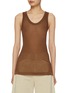 Main View - Click To Enlarge - LEMAIRE - Seamless Ribbed Sheer Tank Top