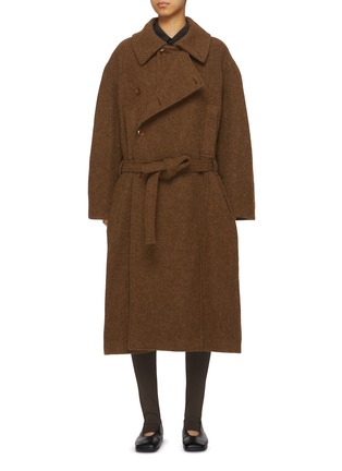 Main View - Click To Enlarge - LEMAIRE - Asymmetrical Wool Alpaca Bathrobe Coat