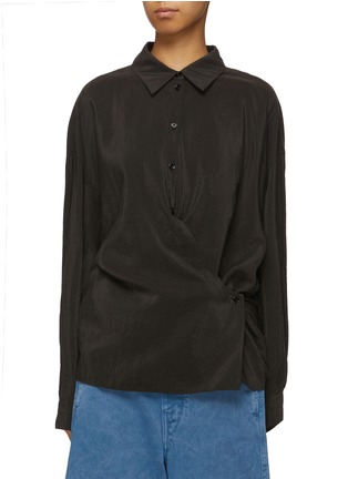 Main View - Click To Enlarge - LEMAIRE - Straight Collar Twisted Shirt