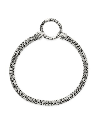 Front View - Click To Enlarge - JOHN HARDY - Classic Chain Sterling Silver Amulet Connector Chain Bracelet — Size UM