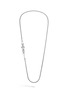 Detail View - Click To Enlarge - JOHN HARDY - Asli Classic Chain Aquamarine Kyanite Sterling Silver Double Row Necklace — Size 30
