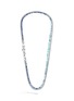 Detail View - Click To Enlarge - JOHN HARDY - Asli Classic Chain Aquamarine Kyanite Sterling Silver Double Row Necklace — Size 30