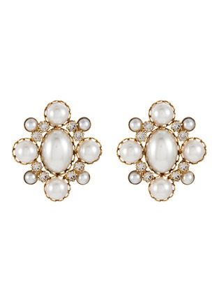 Main View - Click To Enlarge - JENNIFER BEHR - Jubilee Gold Color Pearl Earrings