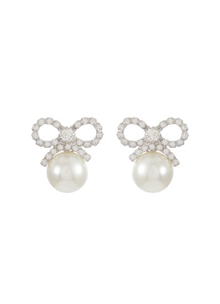 Main View - Click To Enlarge - JENNIFER BEHR - Candace Crystal-Pearl Earrings