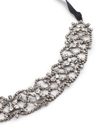 Detail View - Click To Enlarge - JENNIFER BEHR - Sabine Crystal Ribbon Tie In Necklace