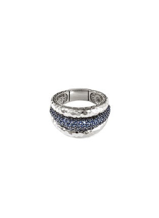 Main View - Click To Enlarge - JOHN HARDY - Classic Chain Sterling Silver Blue Sapphire Ring — Size 7