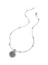 Detail View - Click To Enlarge - JOHN HARDY - Moon Door Sterling Silver Emerald Pendant Necklace — Size 28-30