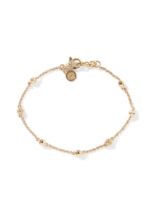 Front View - Click To Enlarge - JOHN HARDY - Classic Chain 18K Gold Hammered Bead Bracelet — Size US